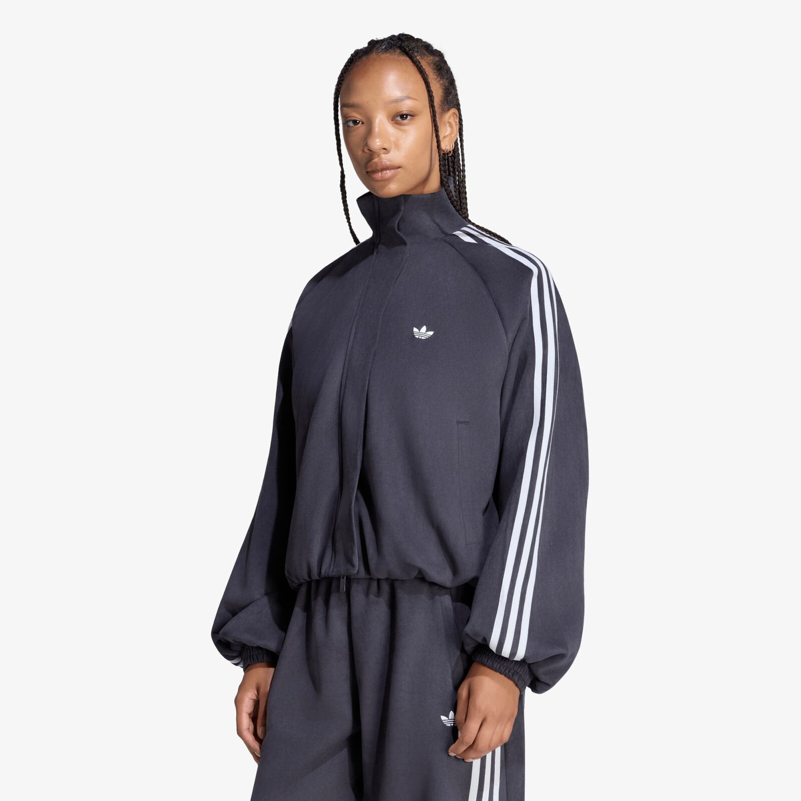 Bomber adidas Adilenium Season 6 Faux Suede Track Top Black L