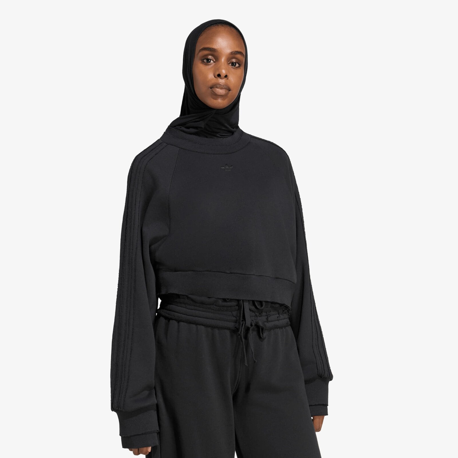 Sweatshirt adidas Winterized Double Crew Sweatshirt Black M
