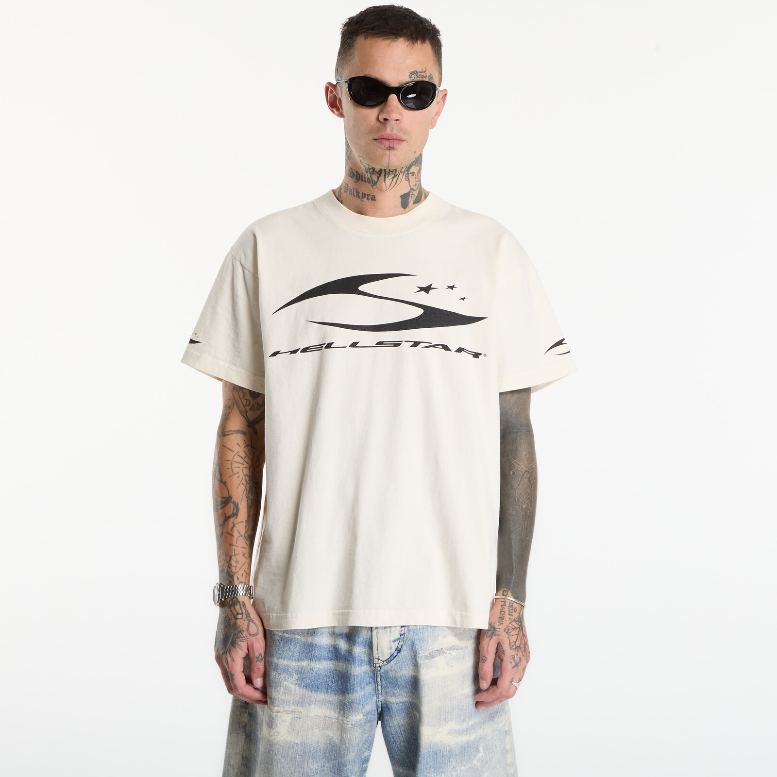 T-shirt Hellstar H Cursive Logo T-Shirt UNISEX White S