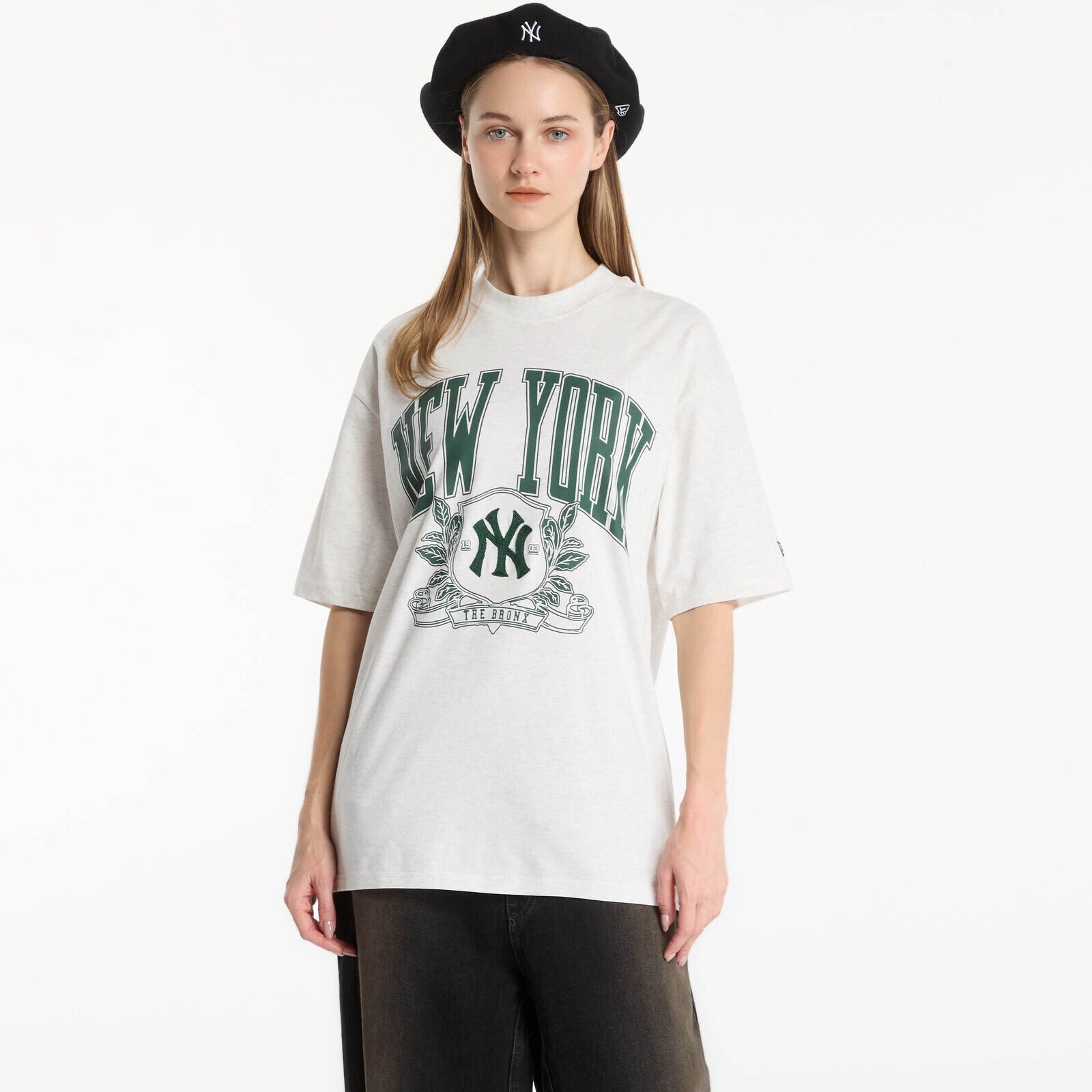 T-shirt New Era MLB Arch Graphic OS Tee New York Yankees UNISEX Eggshell XL