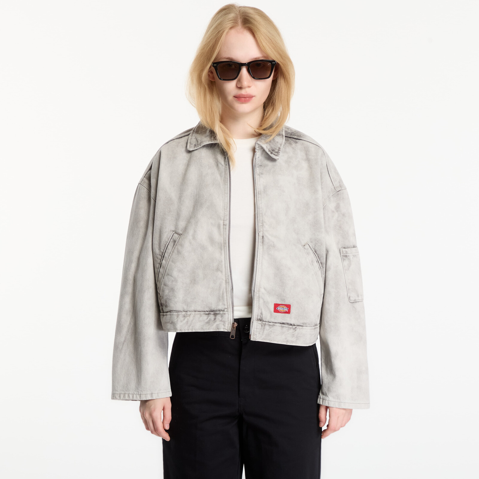 Jacket Dickies Edgewood Unlined Denim Jacket Light Grey L