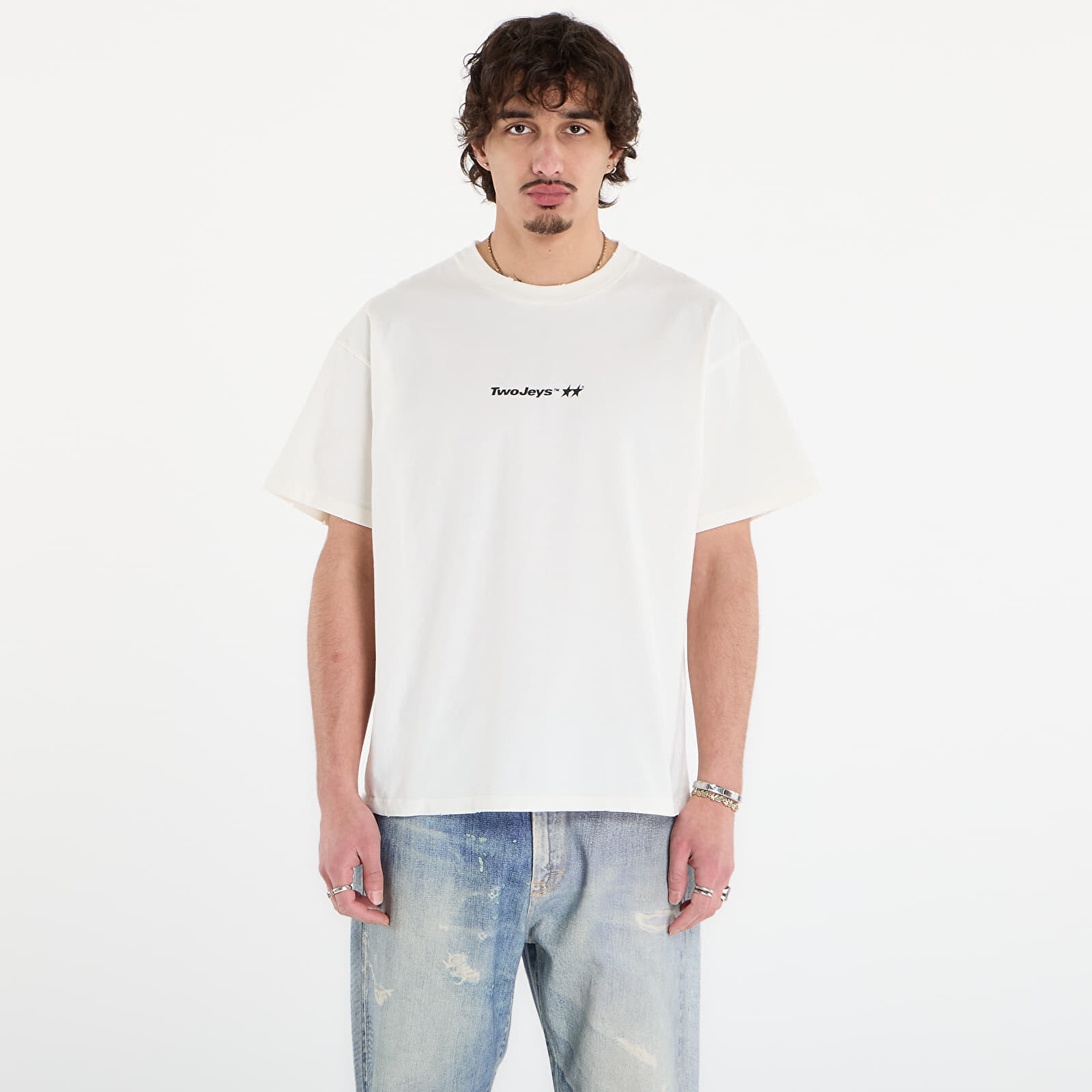 T-shirt TwoJeys Icon T-Shirt Vintage White XL