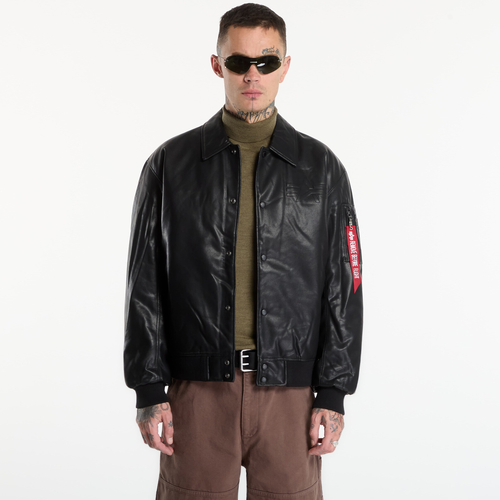 Jacket Alpha Industries PU College Jacket Black S