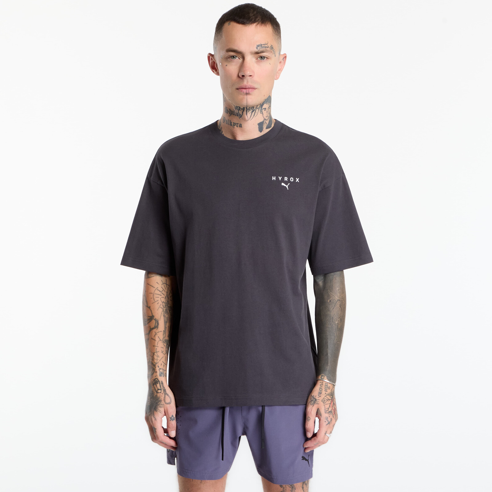 T-shirt Puma X Hyrox World Tee Flat Dark Gray XL