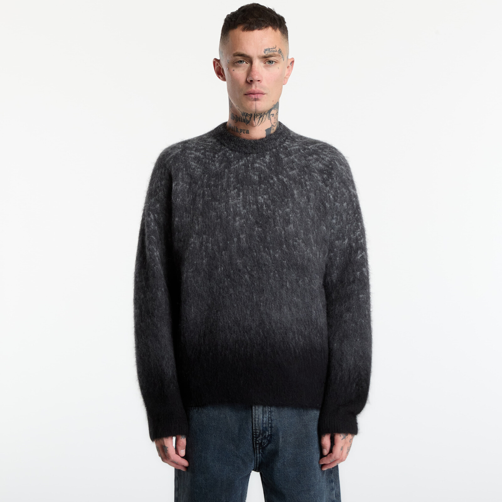 Sweater Calvin Klein Jeans Ls Brushed Alpaca Om Black XL