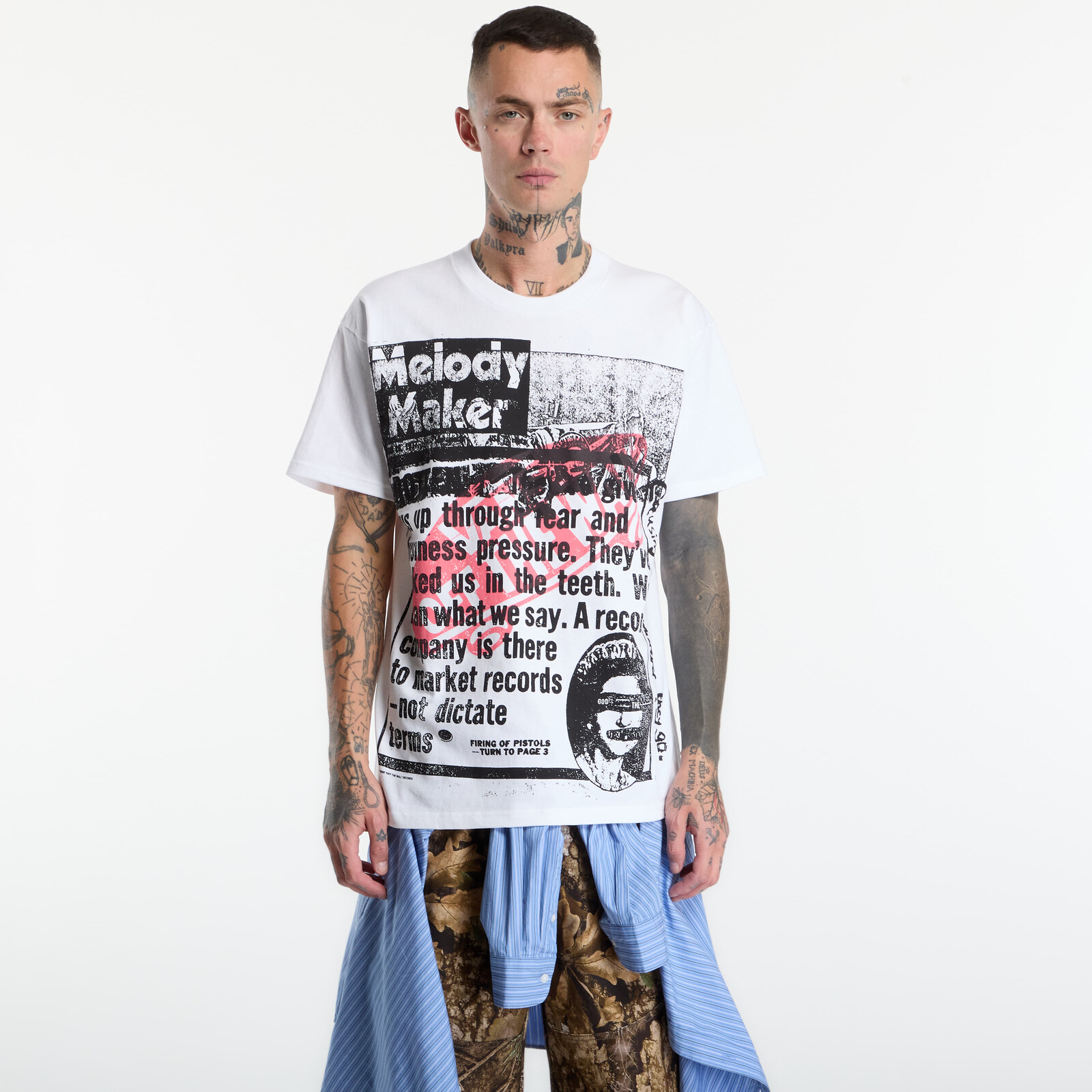 T-shirt Vans Sex Pistols Read All About It SS Tee White L