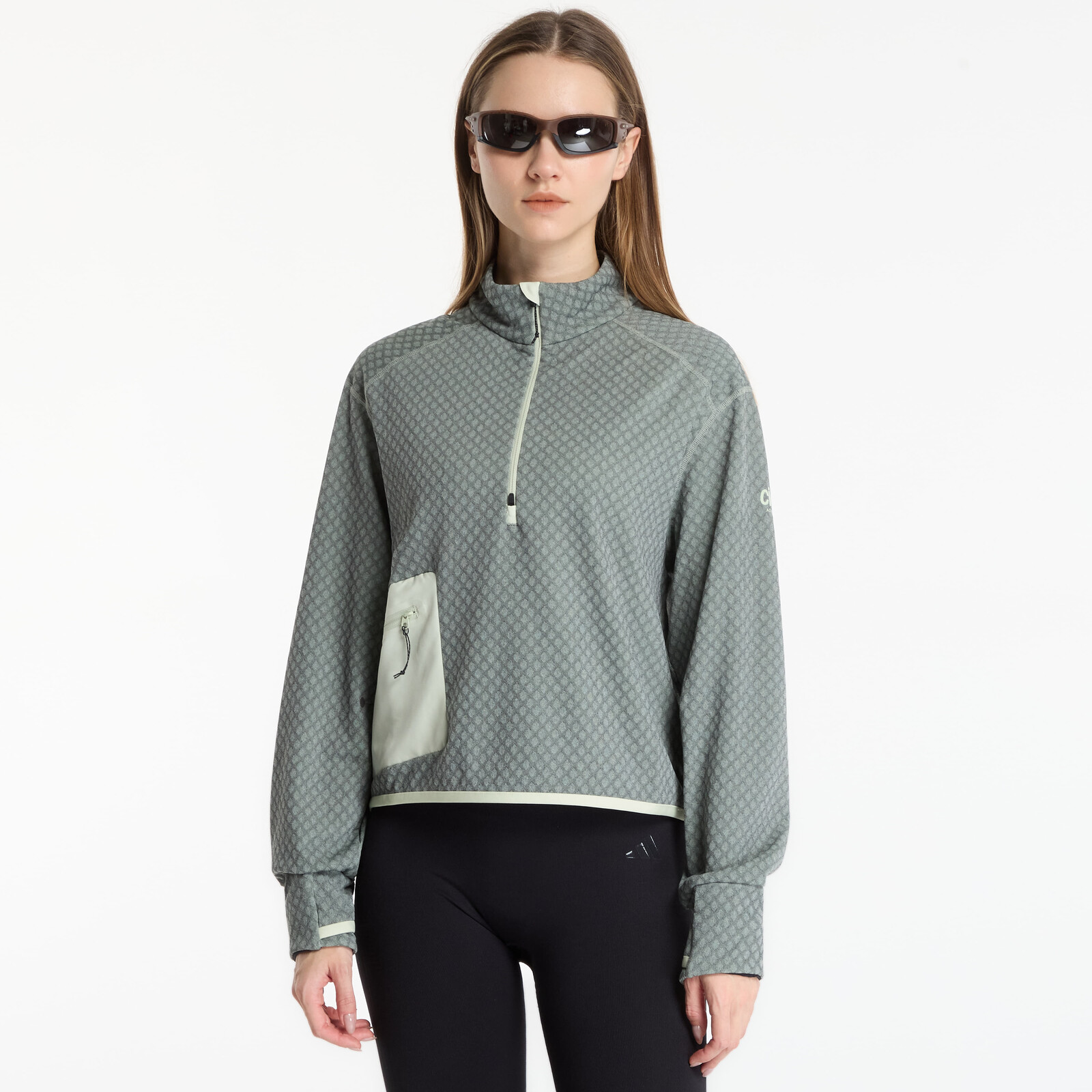 Sweatshirt Ciele Athletics W VLV Halfzip Light Moss M