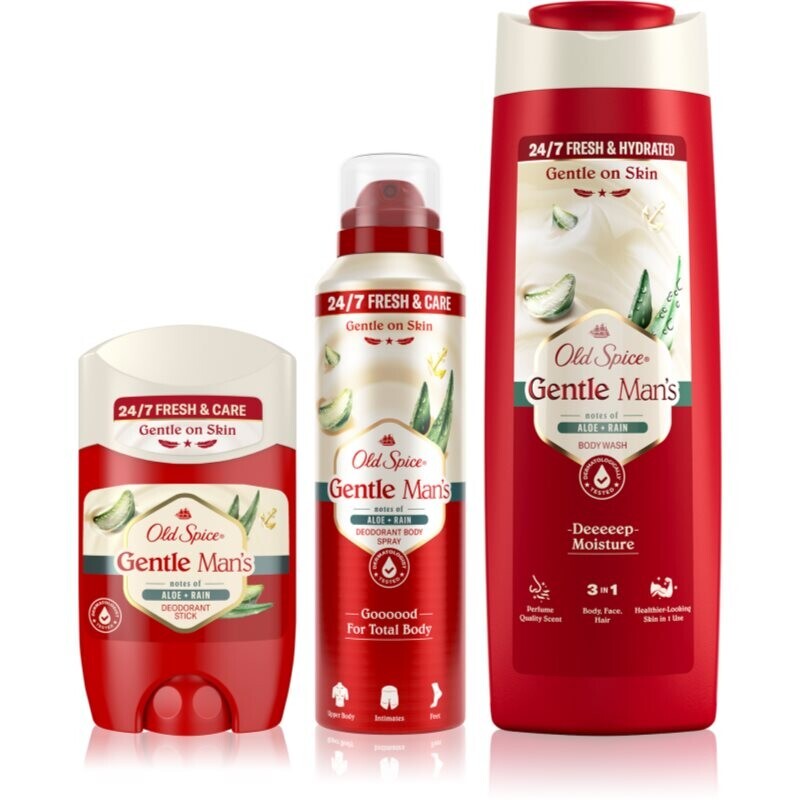 Old Spice Gentle Man's Aloe & Rain set for the body
