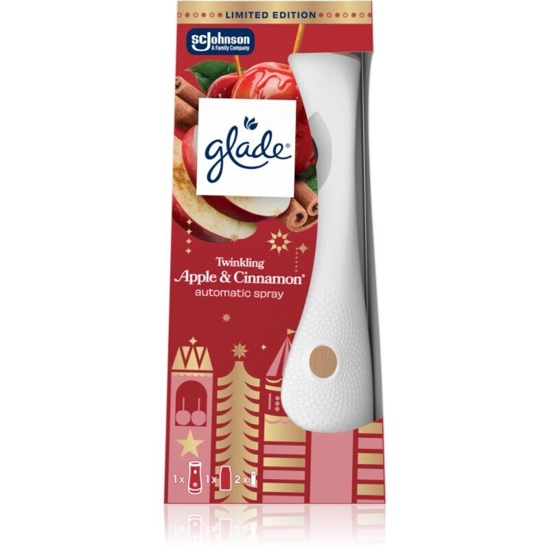 GLADE Automatic Spray Twinkling Apple & Cinnamon automatic air freshener and refill 269 ml