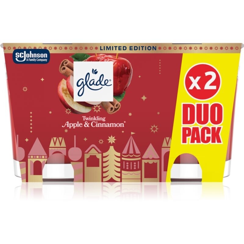 GLADE Twinkling Apple & Cinnamon gift set 2x112 g