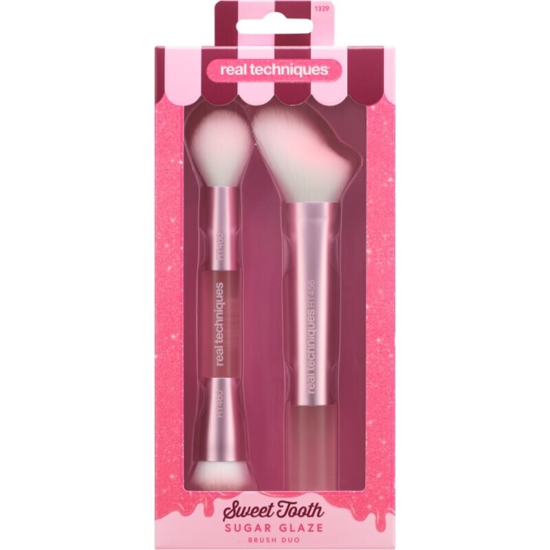 Real Techniques Sweet Tooth Sugar Glaze brush set for the face
