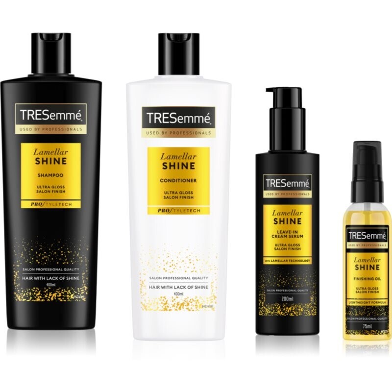 TRESemmé Lamellar Shine set for shiny and soft hair