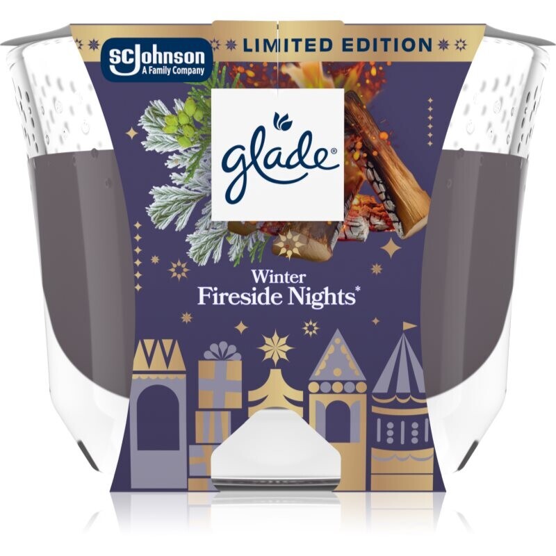 GLADE Winter Fireside Nights scented candle 204 g
