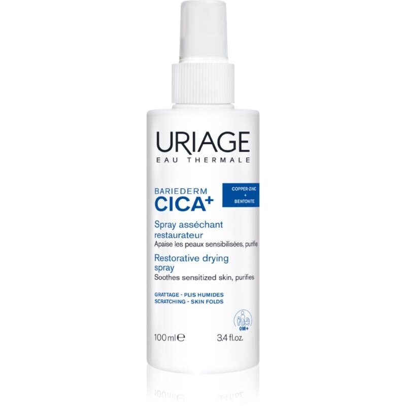 Uriage Bariederm Cica+ Restorative Drying Spray drying and soothing spray for irritated skin 100 ml