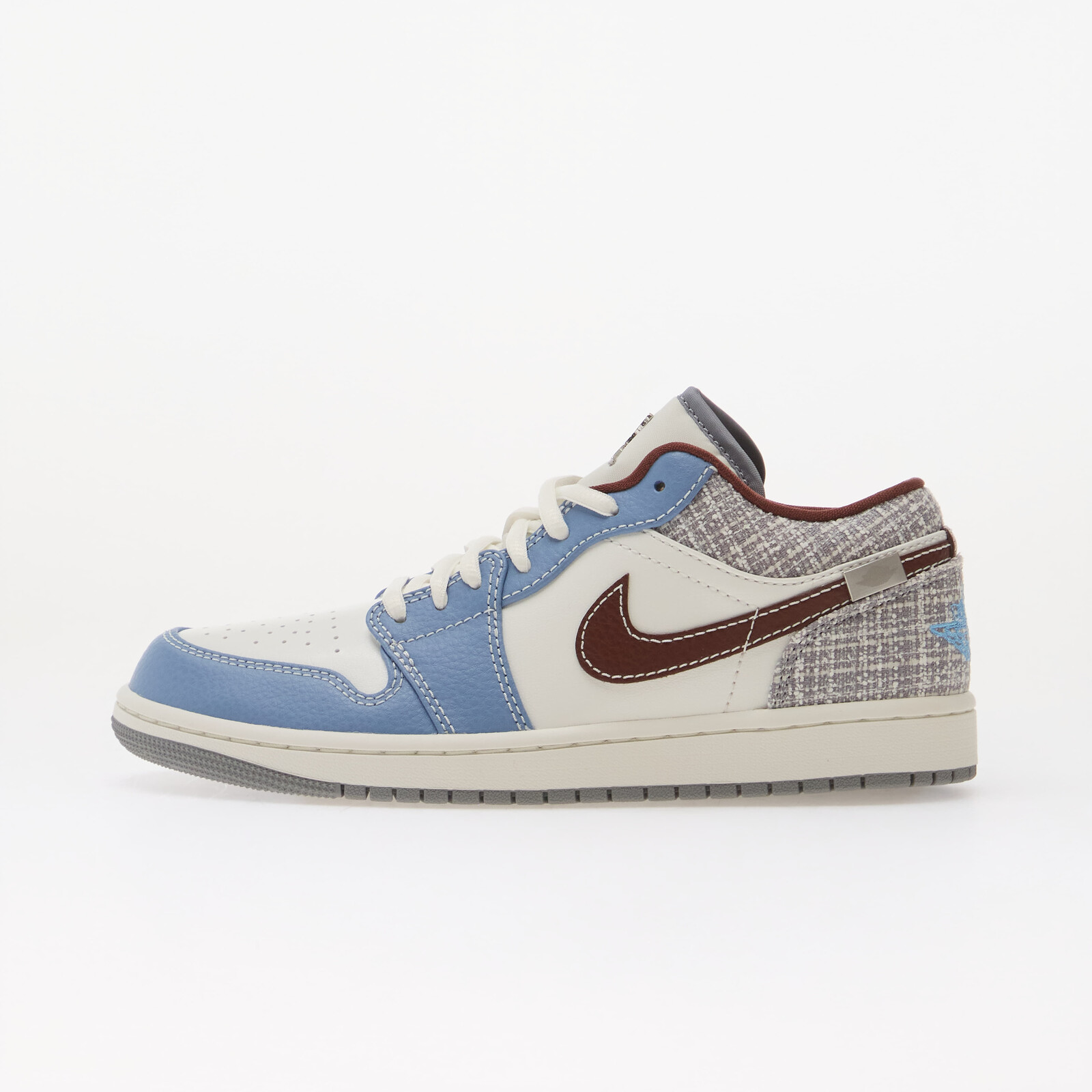 Sneakers Air Jordan 1 Low Summit White/ Light Boulder-Summit White UK 8