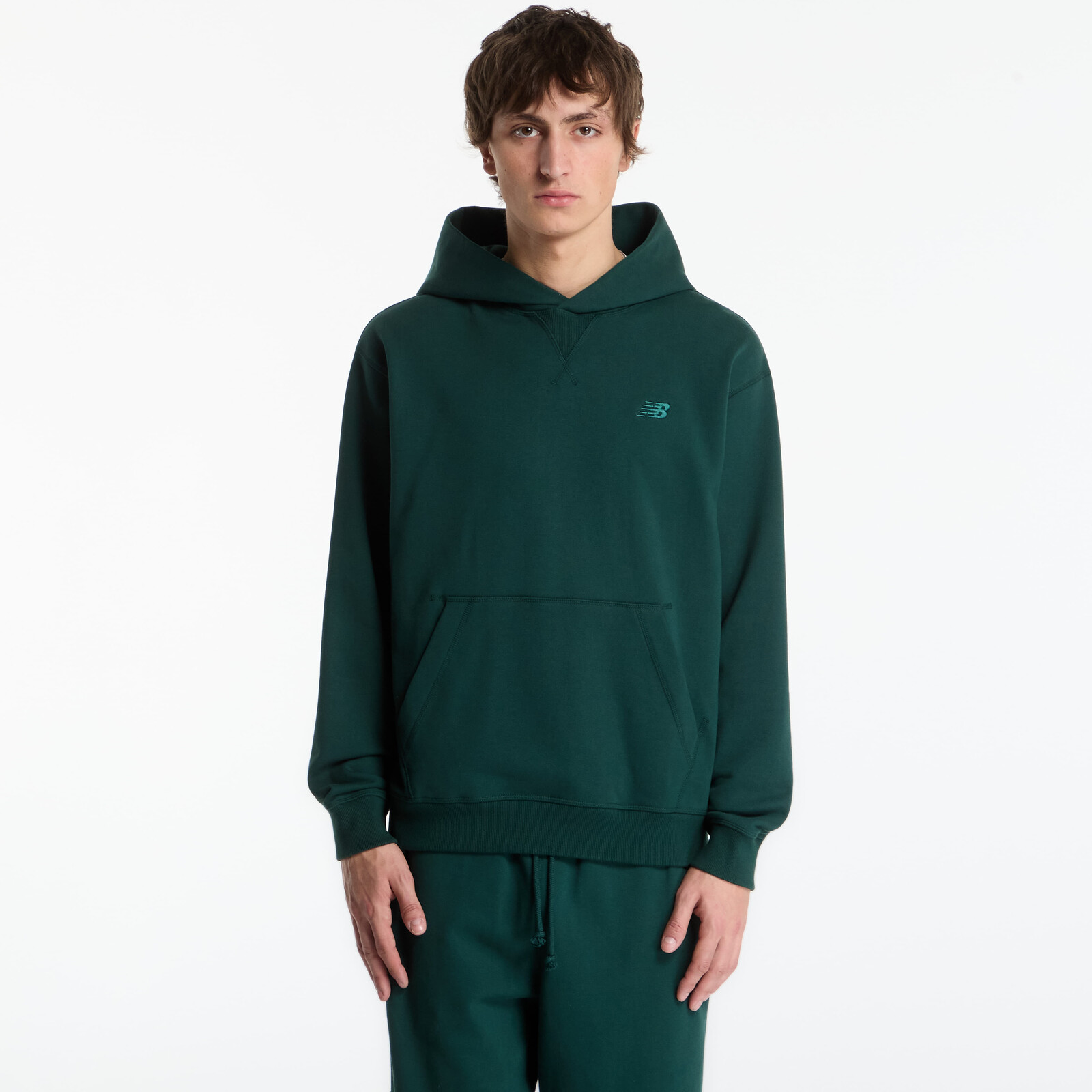 Sweatshirt New Balance Athletics French Terry Hoodie Nordic Green L