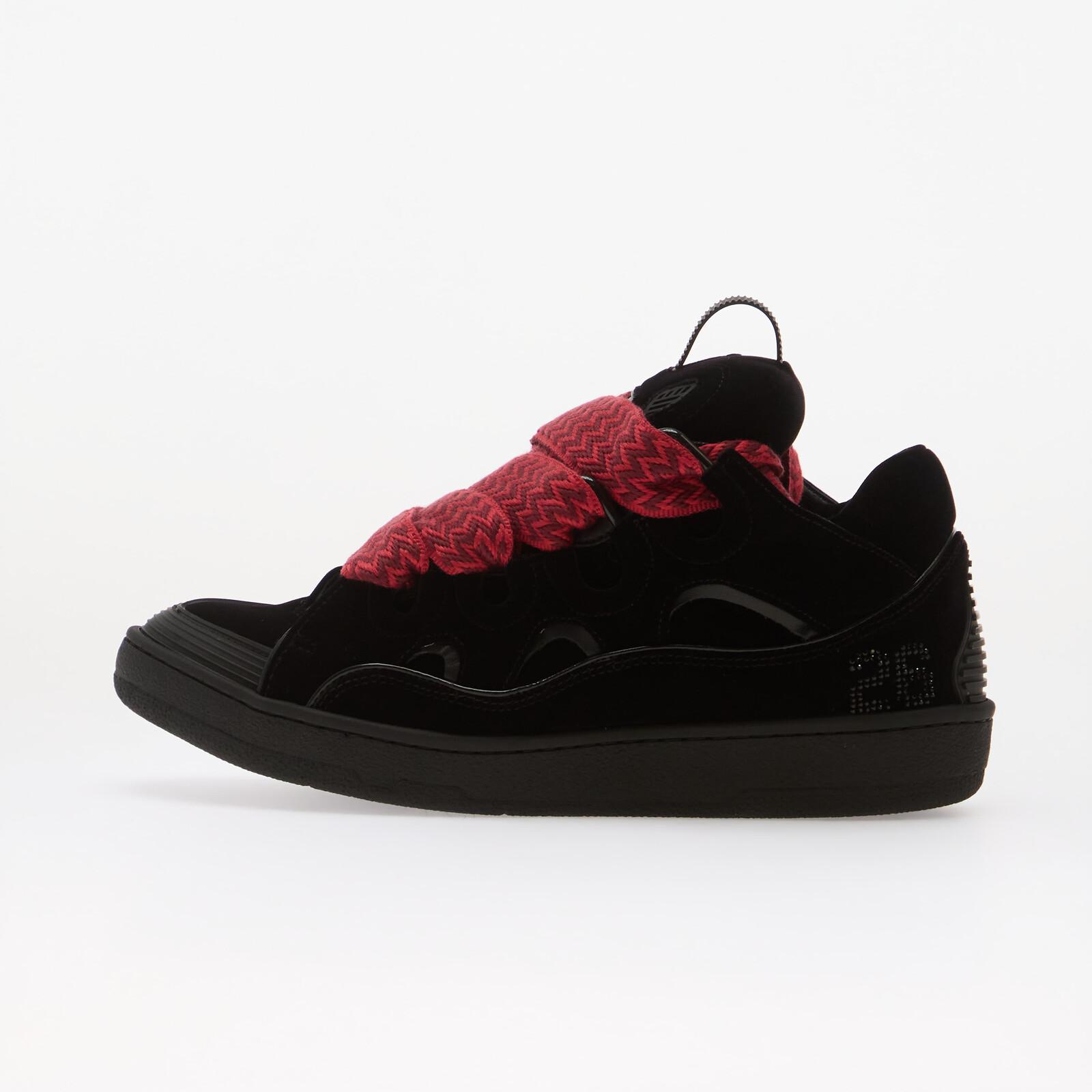 Sneakers Lanvin Curb Sneakers Jersey Velvet Black UK 8