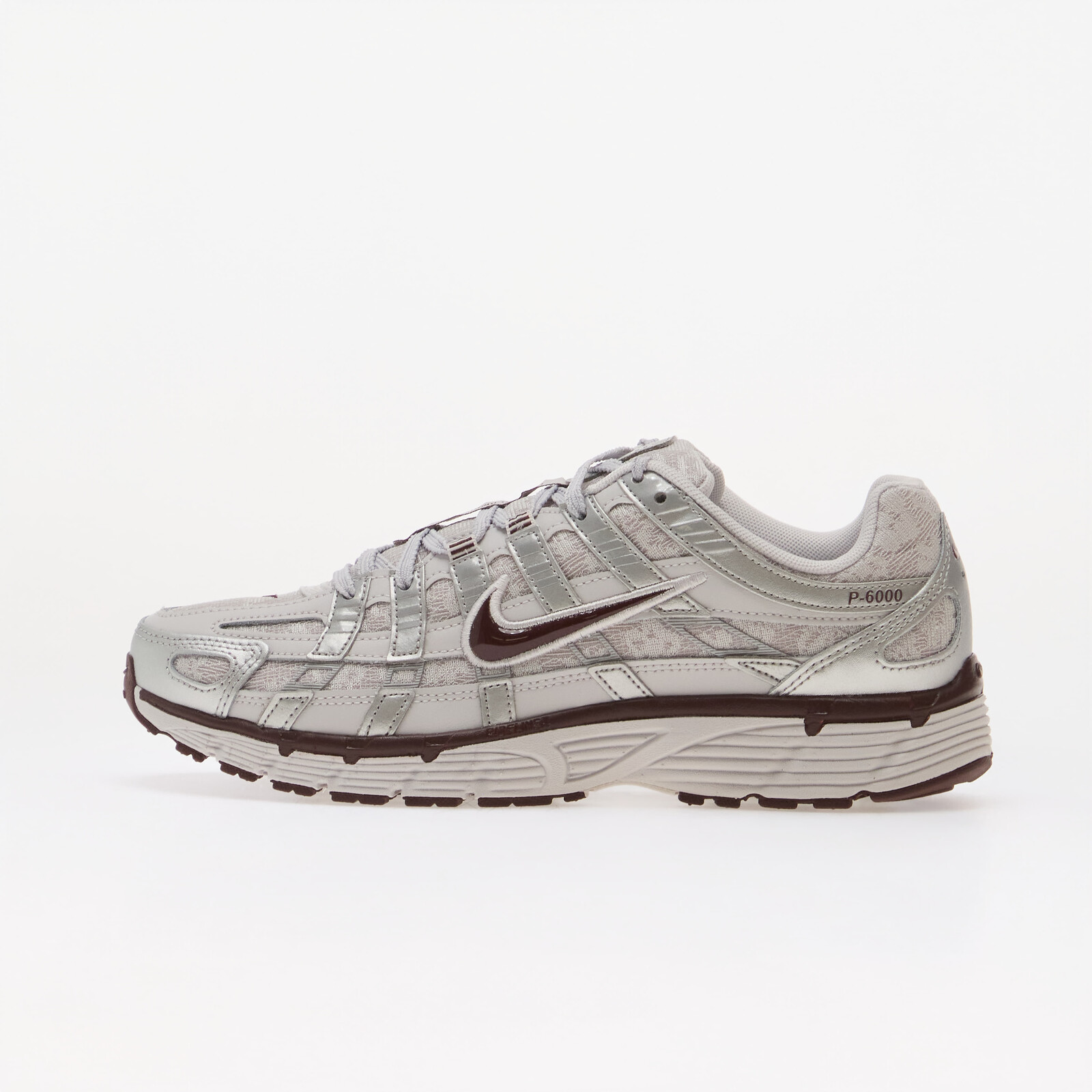 Sneakers Nike P-6000 Vast Grey/ Burgundy Crush-Metallic Silver UK 5.5