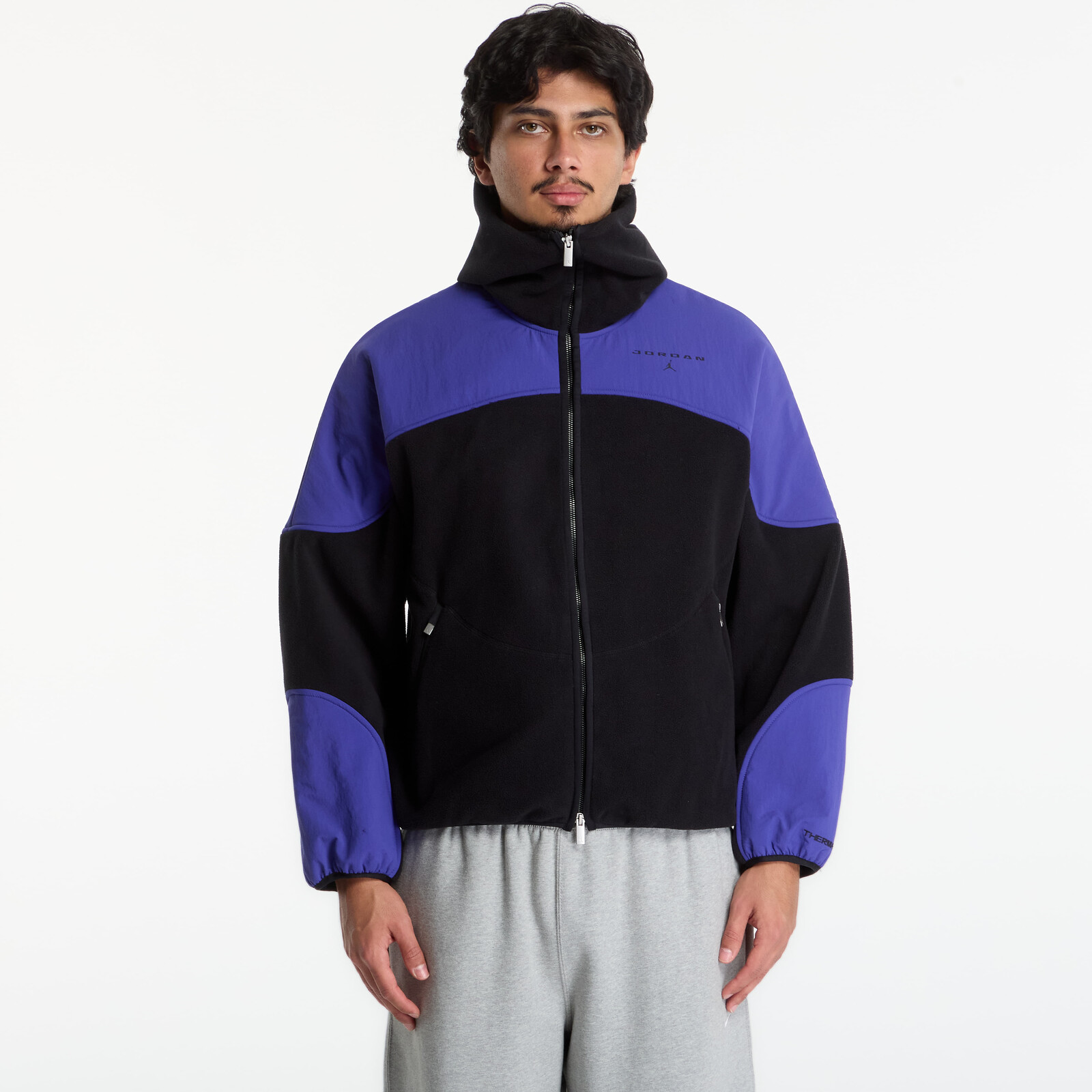 Sweatshirt Jordan Flight Mountainside Therma-FIT Full-Zip Hoodie Black/ Light Concord/ Black XL