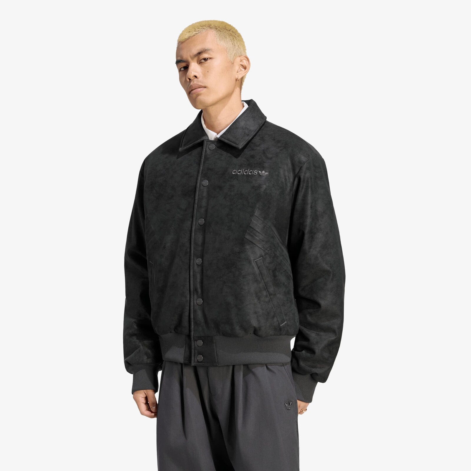 Jacket adidas Cutline Pleather Jacket Utility Black XXL