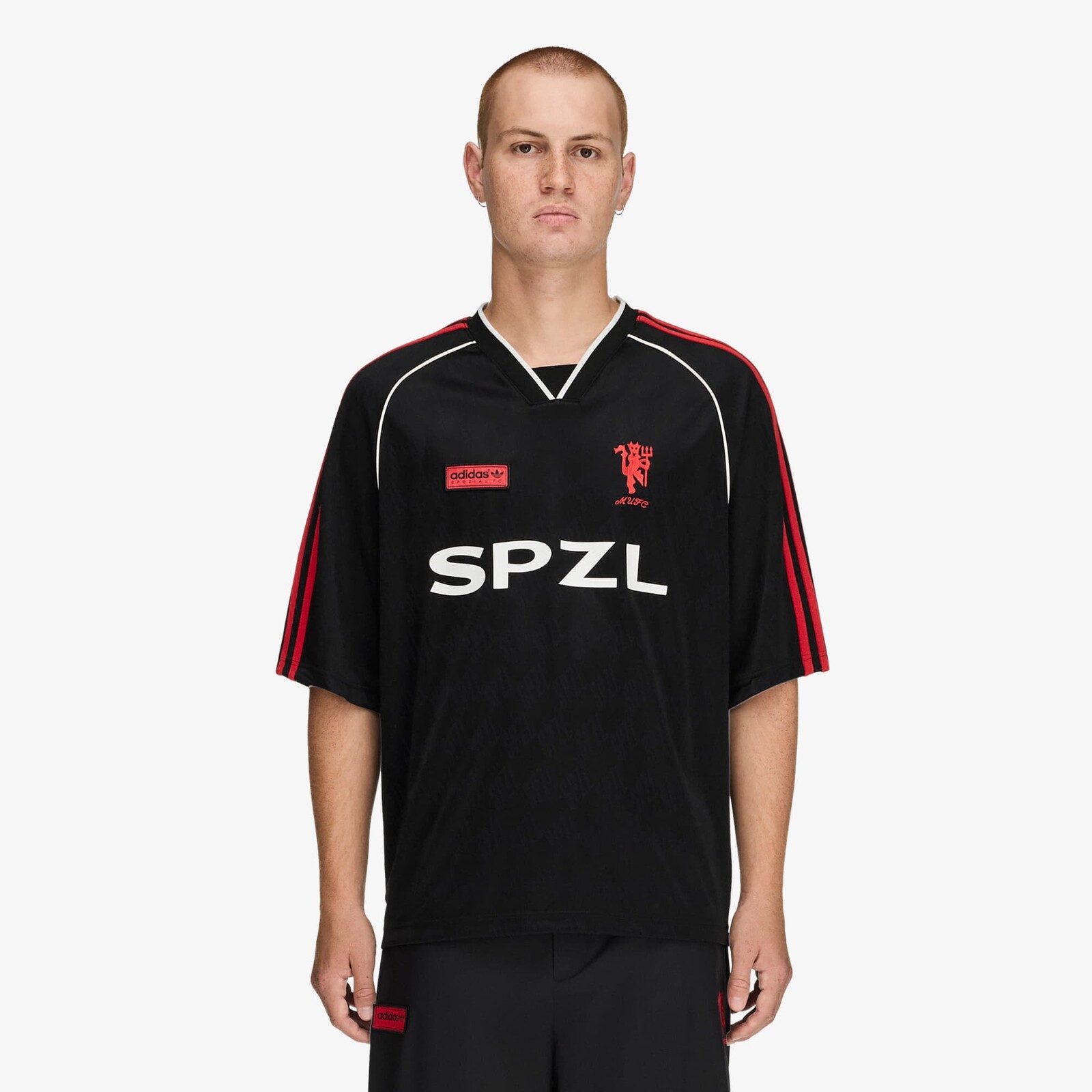 adidas Manchester United SPZL F.C. Tee Black M