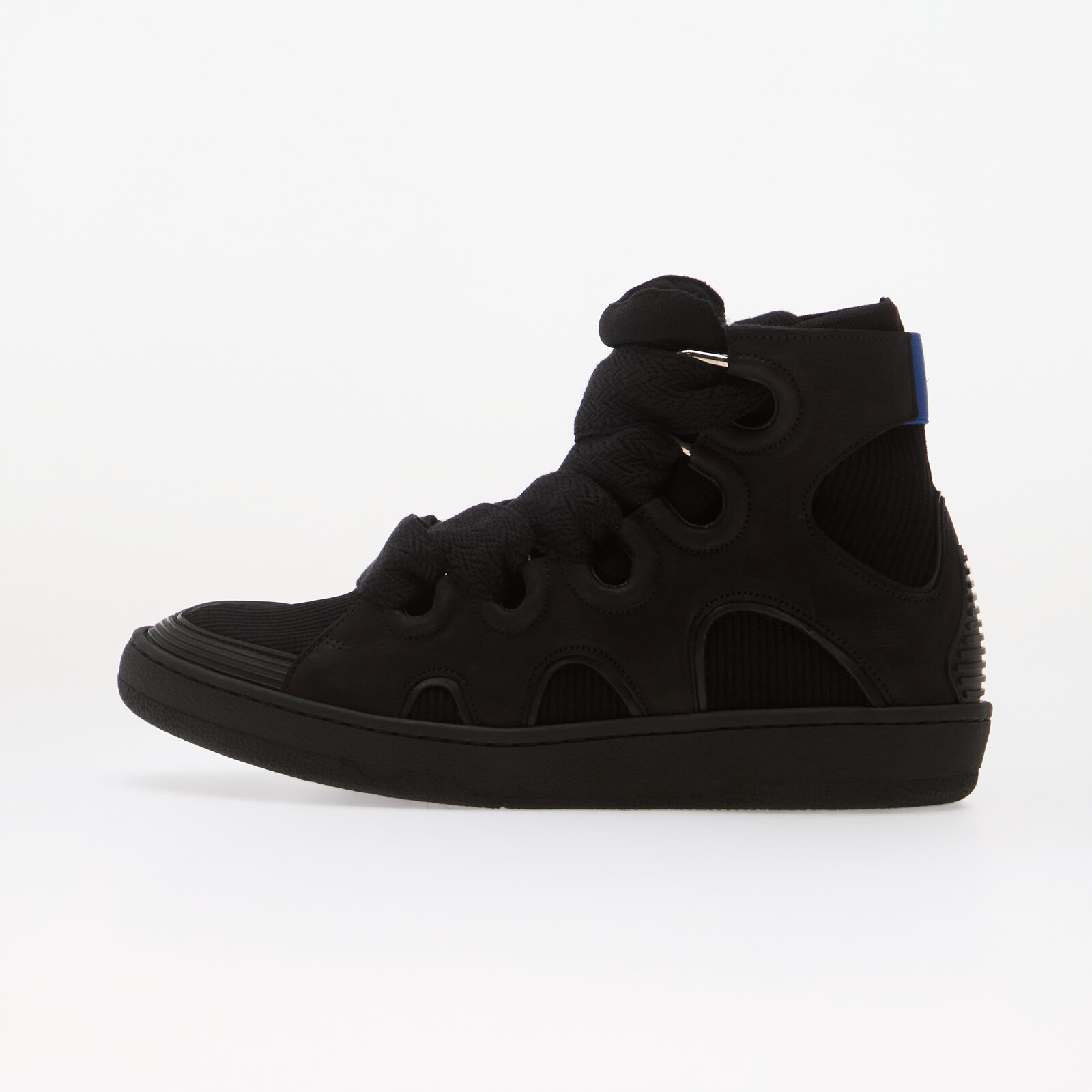 Sneakers Lanvin High Knitted Curb Sneakers Black UK 9