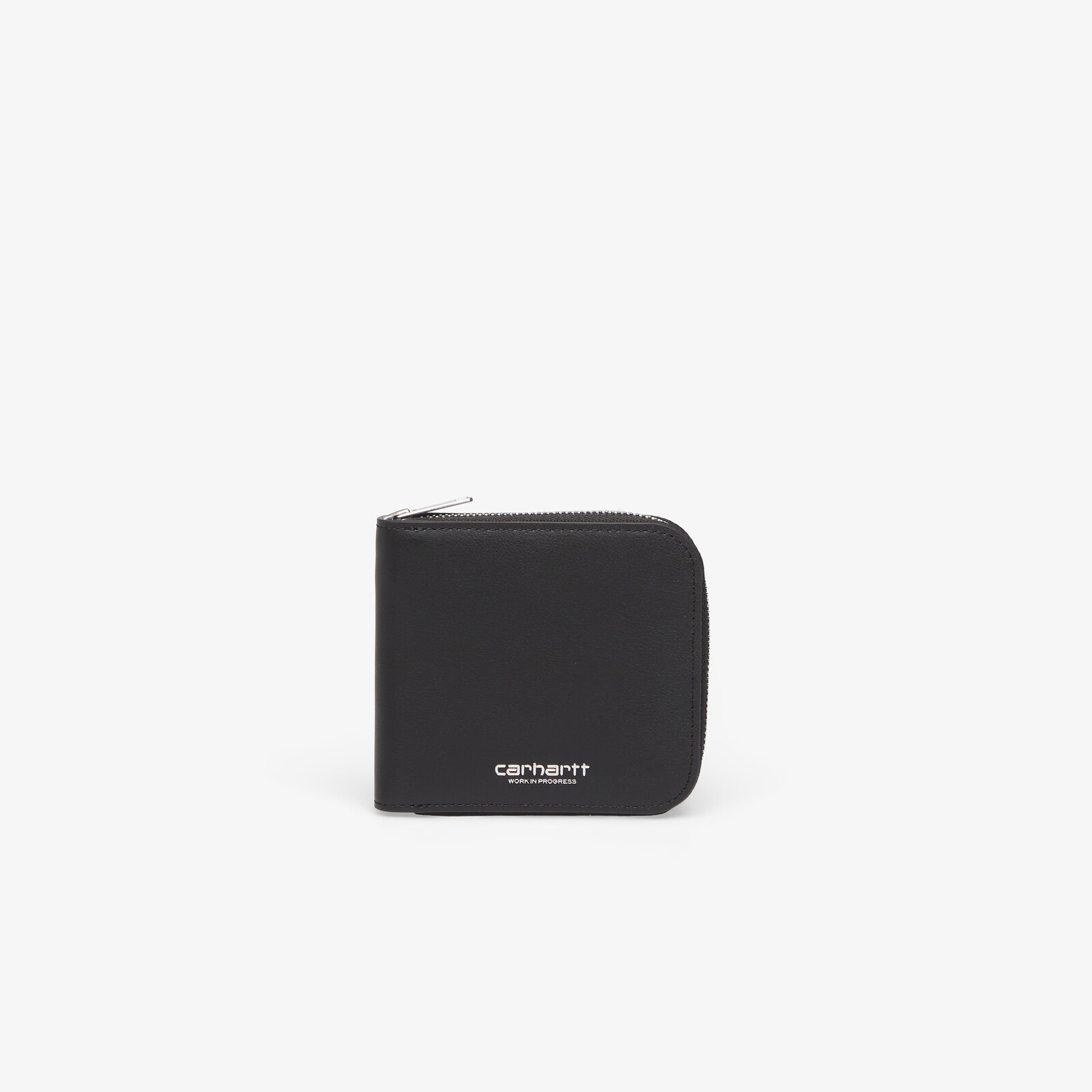 Carhartt WIP Leather Wallet Black/ Silver Universal