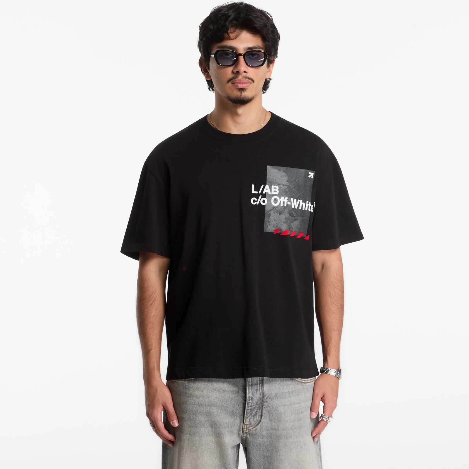 T-shirt L/AB c/o Off-White™ Camo S/S Tee Black XL