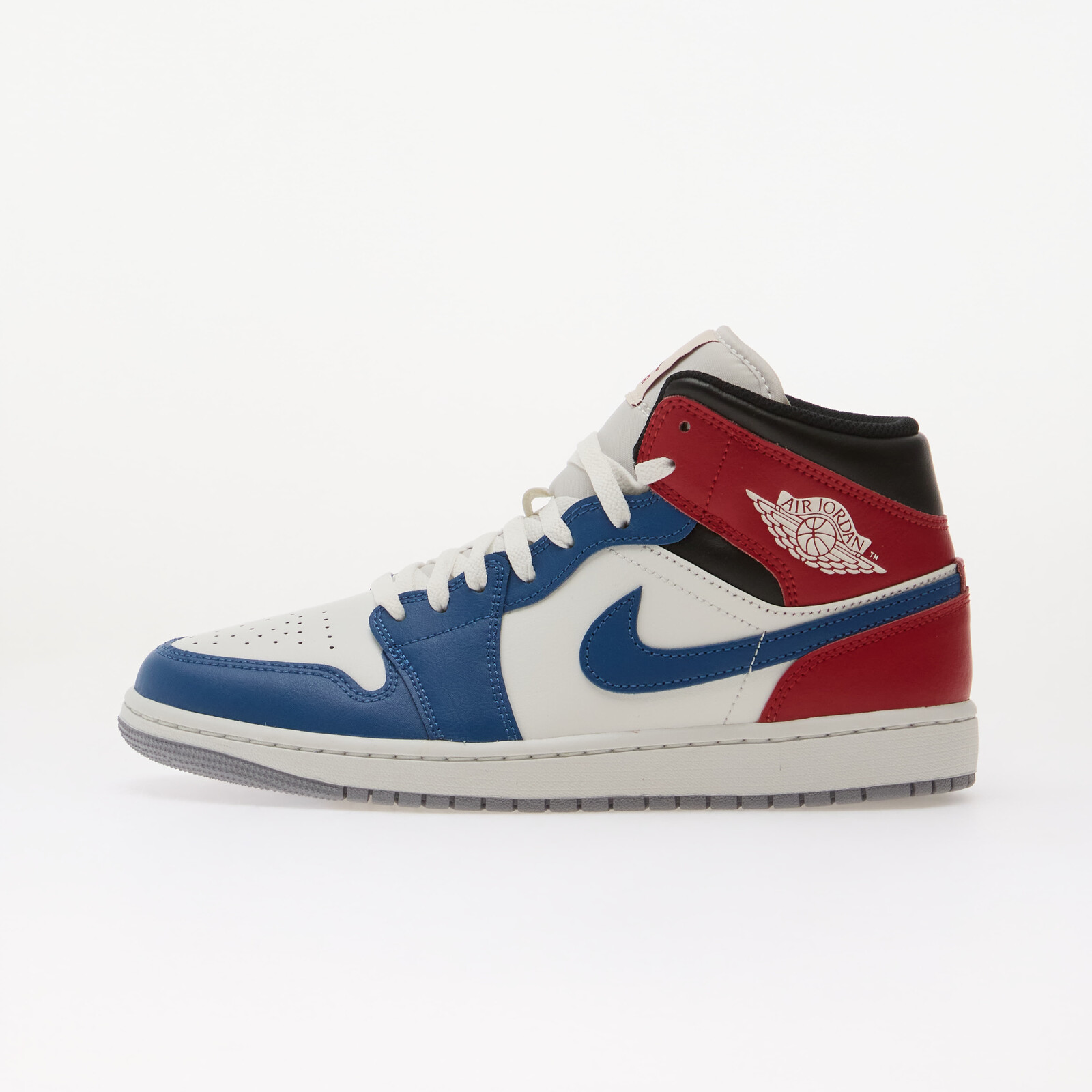 Sneakers Air Jordan 1 Mid True Blue/ Summit White-Varsity Red-Black UK 7.5