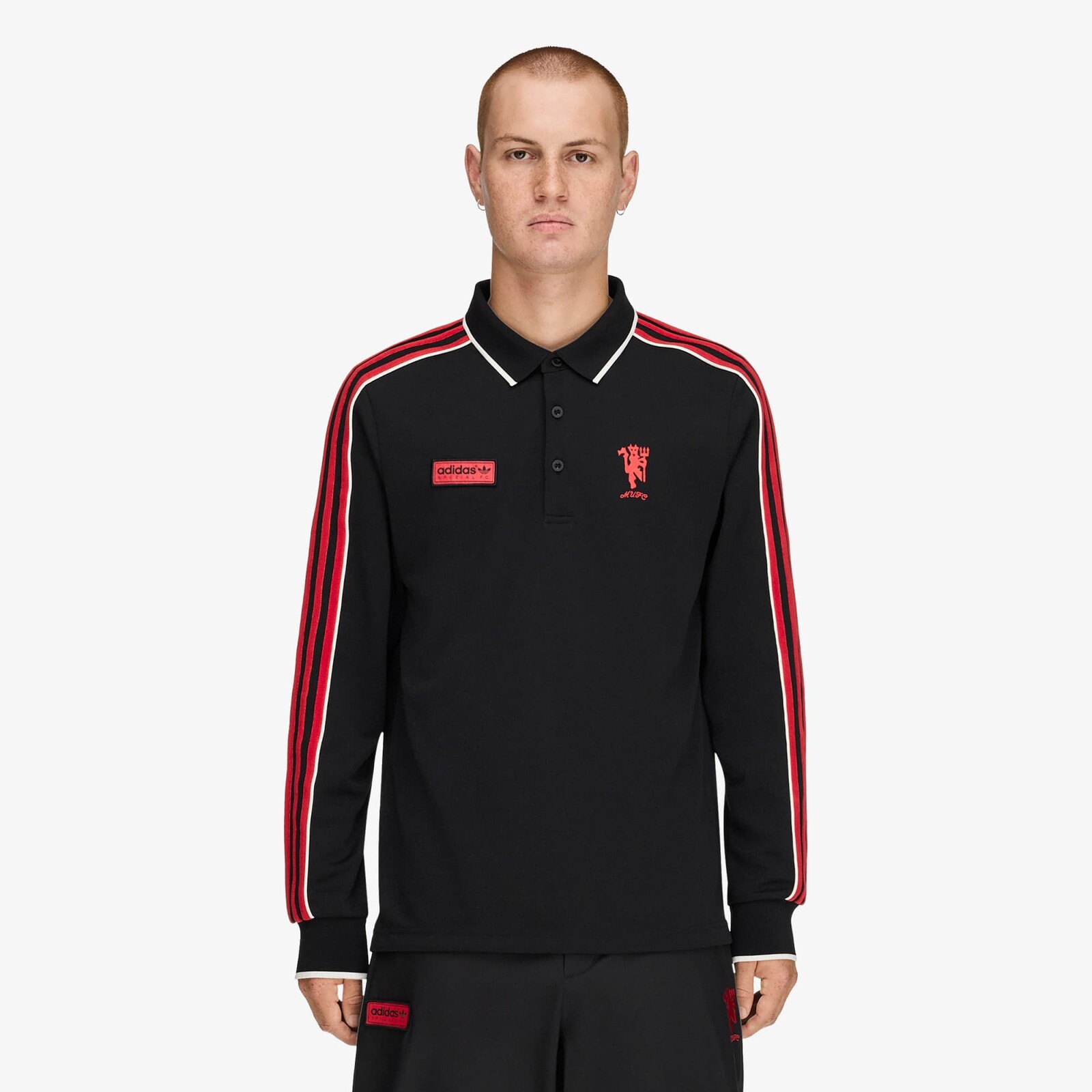 T-shirt adidas Manchester United SPZL F.C. Polo Black L