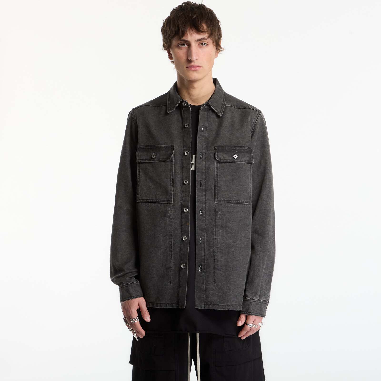 Shirt Rick Owens DRKSHDW Outershirt Gravel M