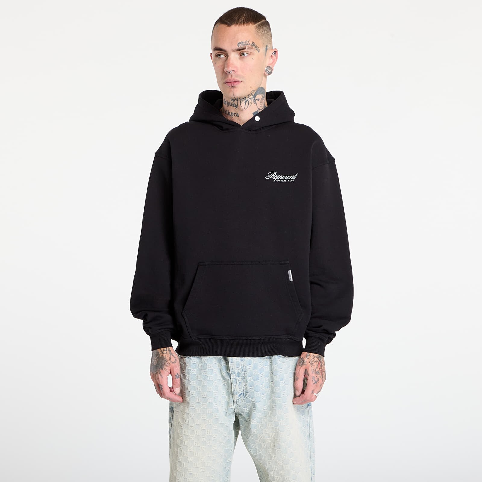 Sweatshirt REPRESENT Represent Owners Club Script Hoodie Black S