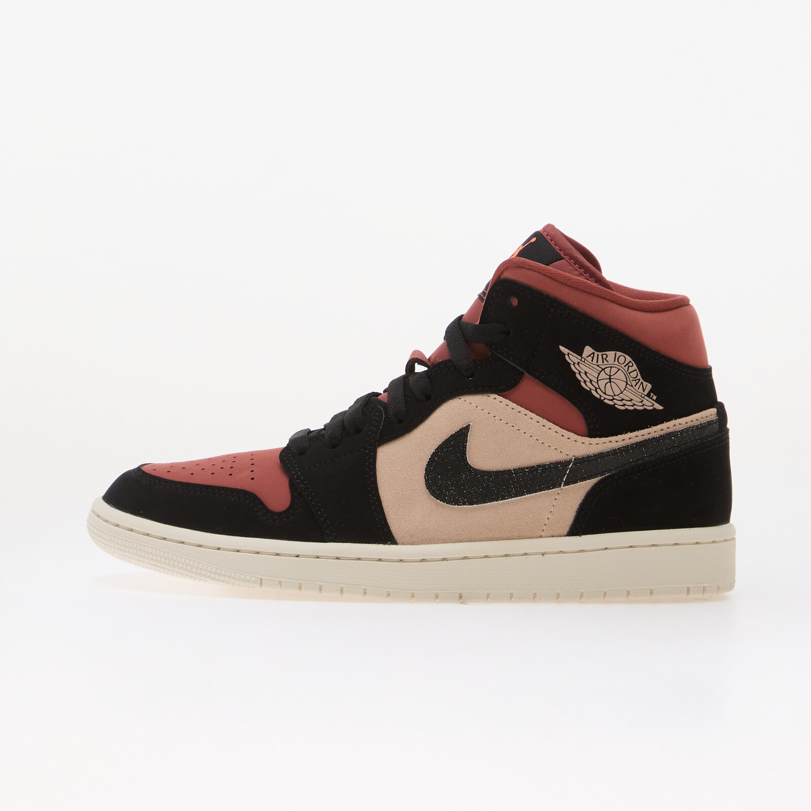 Sneakers Air Jordan 1 Mid Particle Beige/ Black-Canyon Rust-Sail UK 4.5