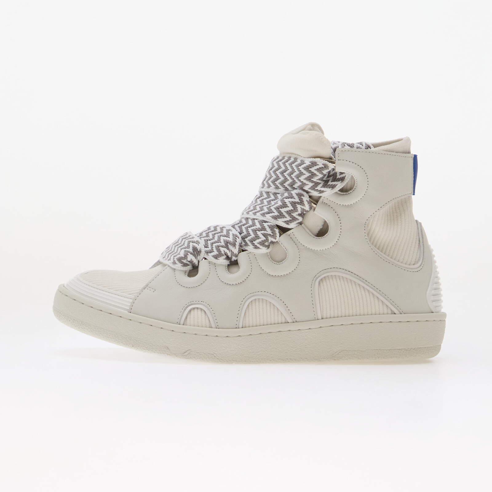 Sneakers Lanvin High Knitted Curb Sneakers White UK 12