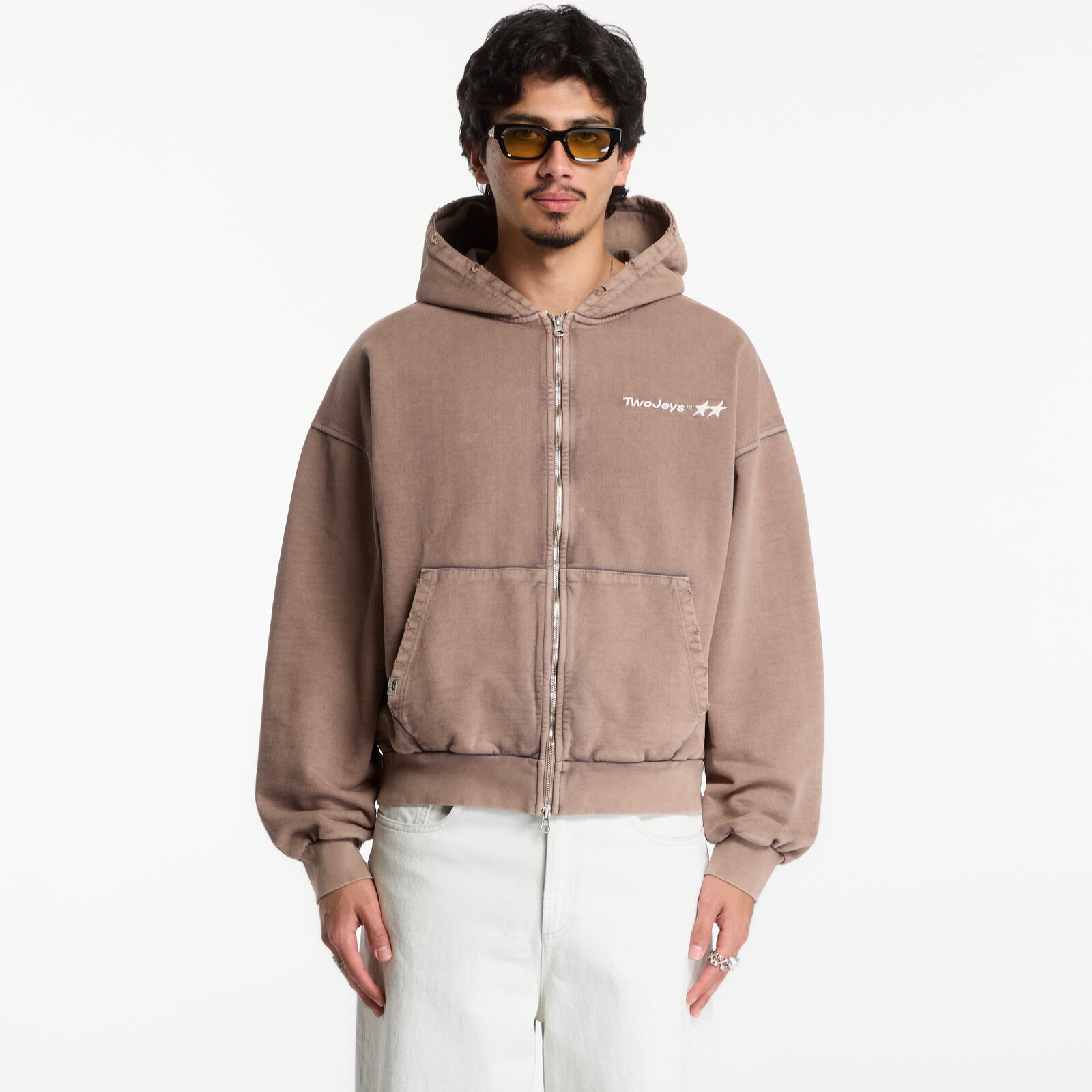 Sweatshirt TwoJeys Icon Full-Zip Bodega Brown Brown S