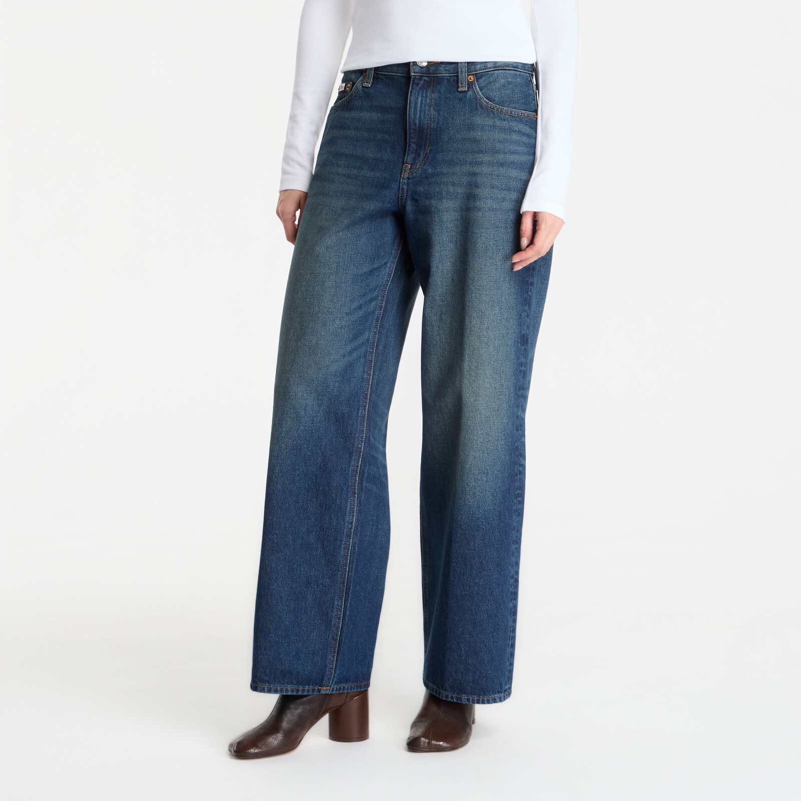 Pants Calvin Klein Low Rise Baggy Blue W25/L31