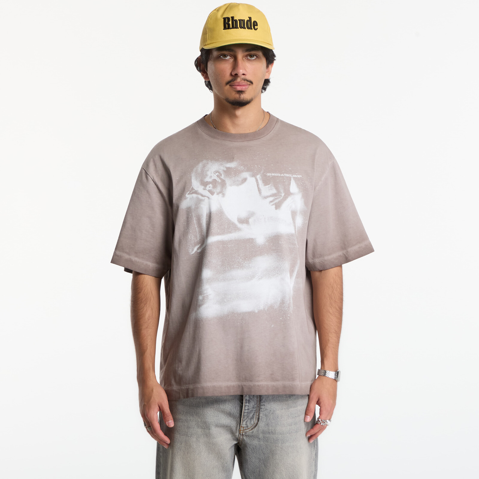 T-shirt Off-White Dreaming Narciso Skate S/S Tee UNISEX Cloud French Roast XL