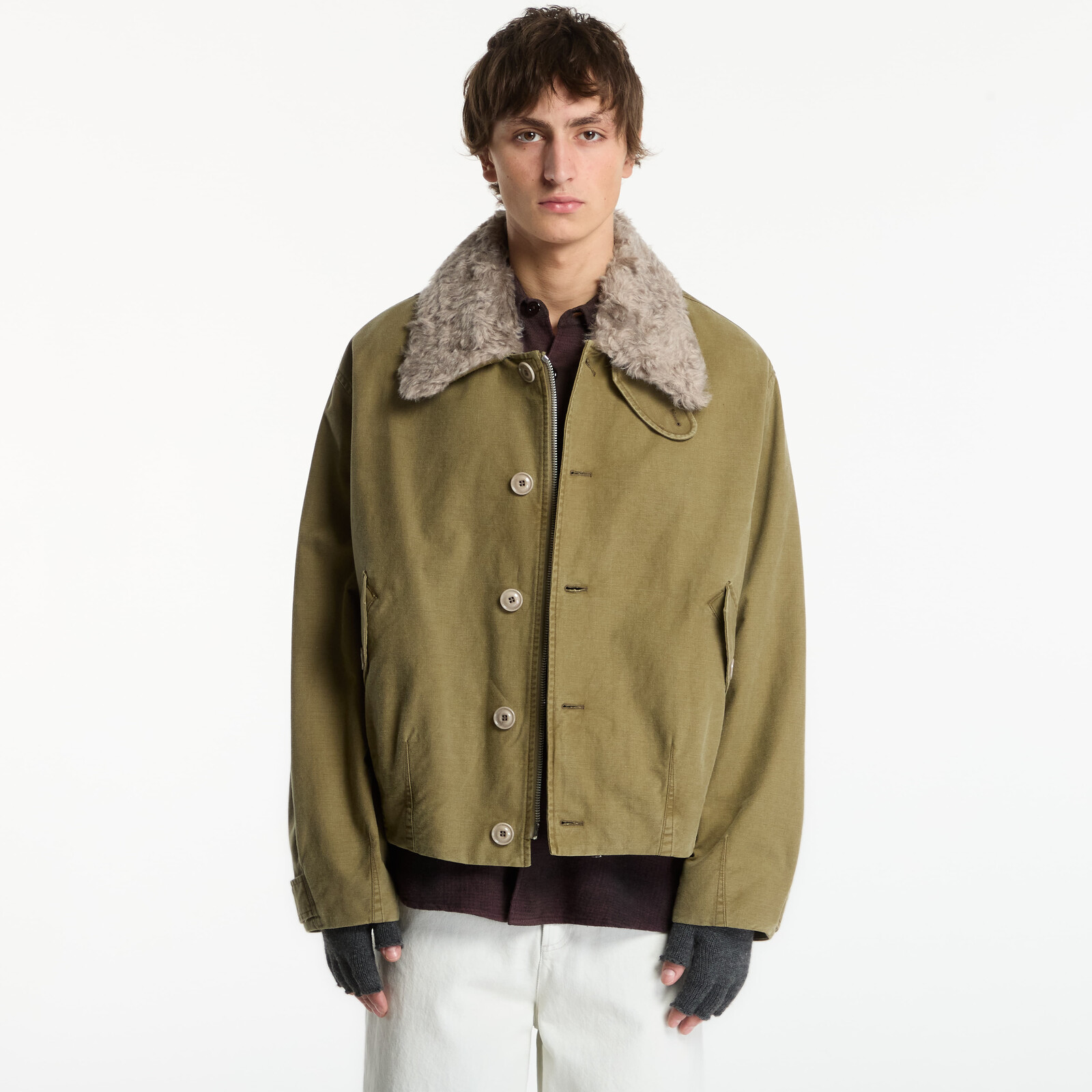 Parka OUR LEGACY Aerial Jacket Pigment Khaki Knife Edge Twill 52