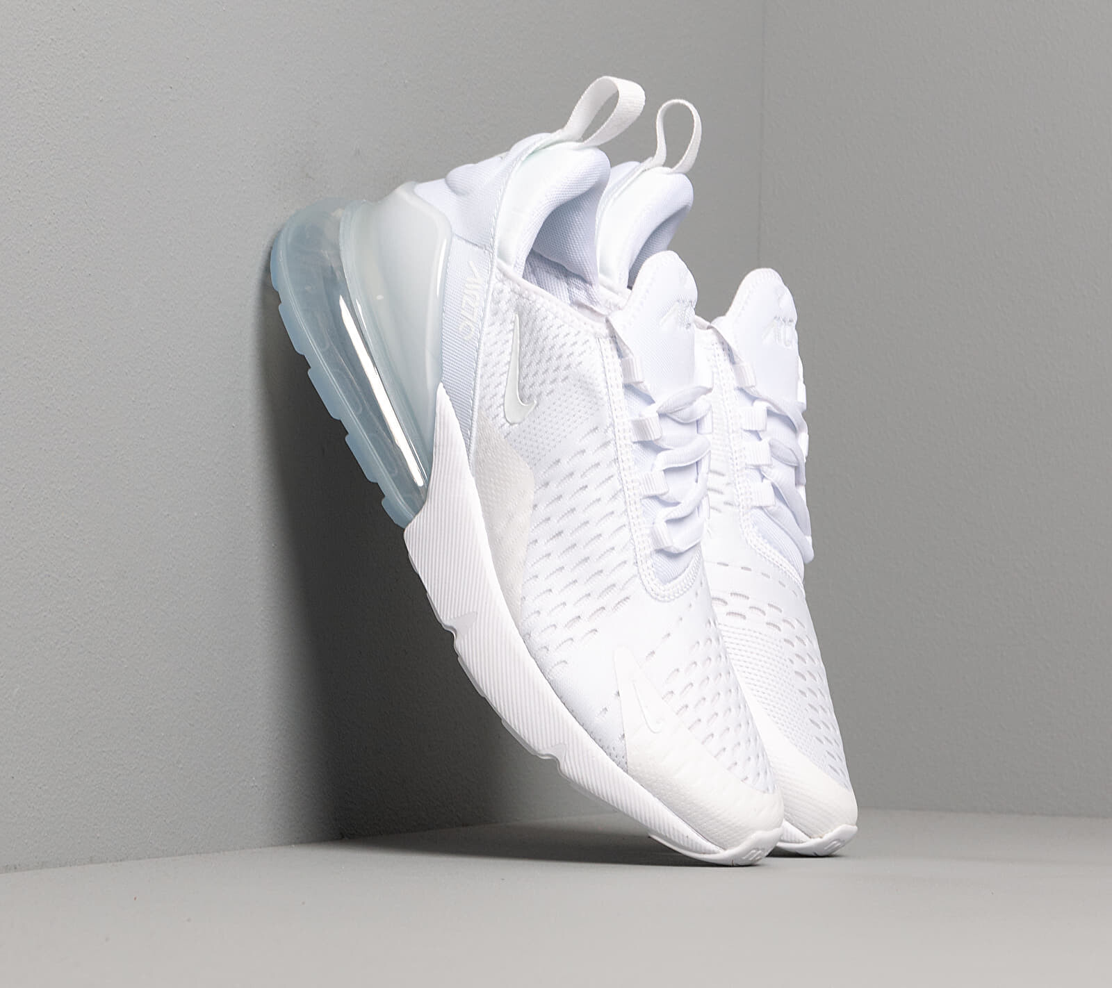 Sneakers Nike Air Max 270 (GS) White/ White-Metallic Silver UK 5