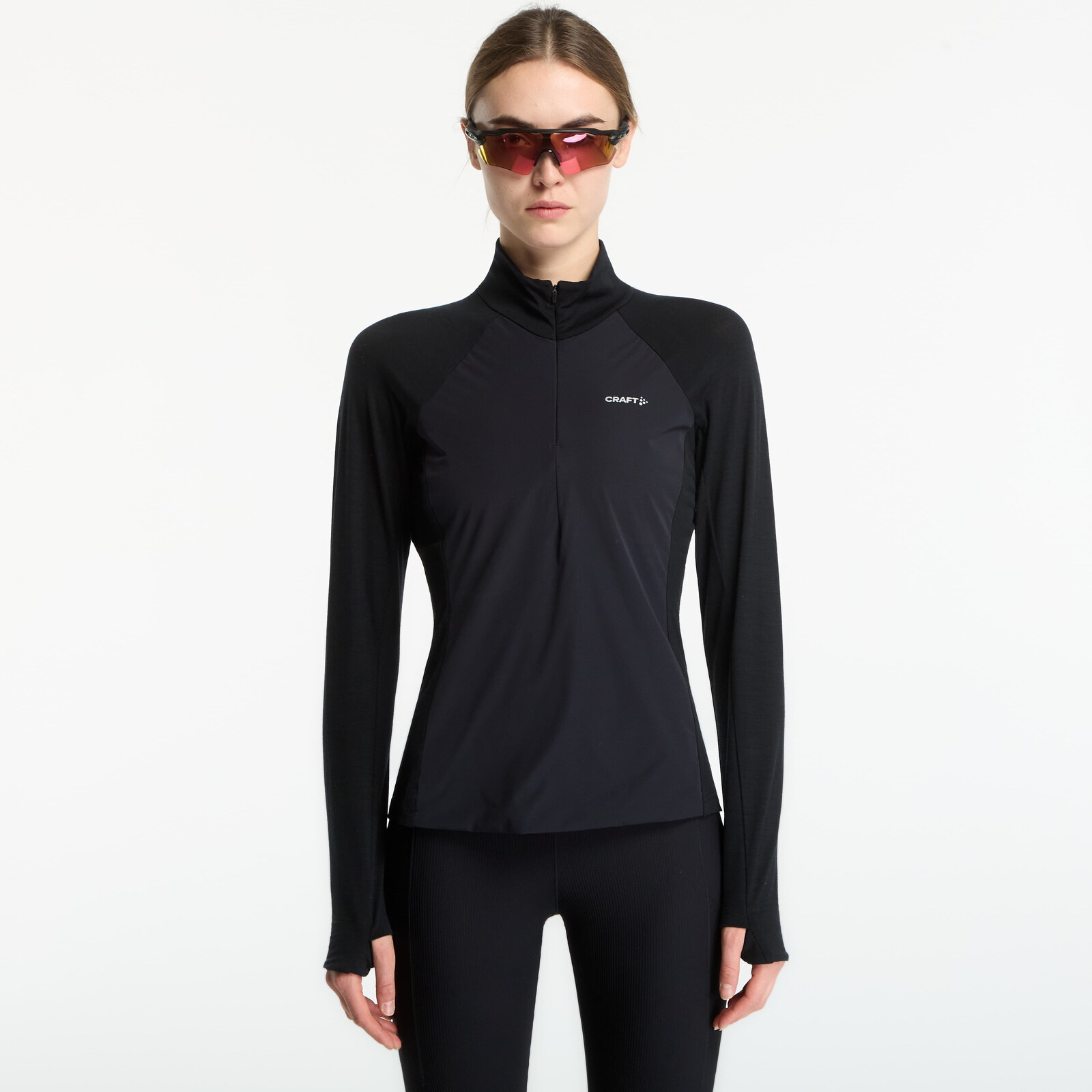 T-shirt Craft Wool Wind HZ LS Black M