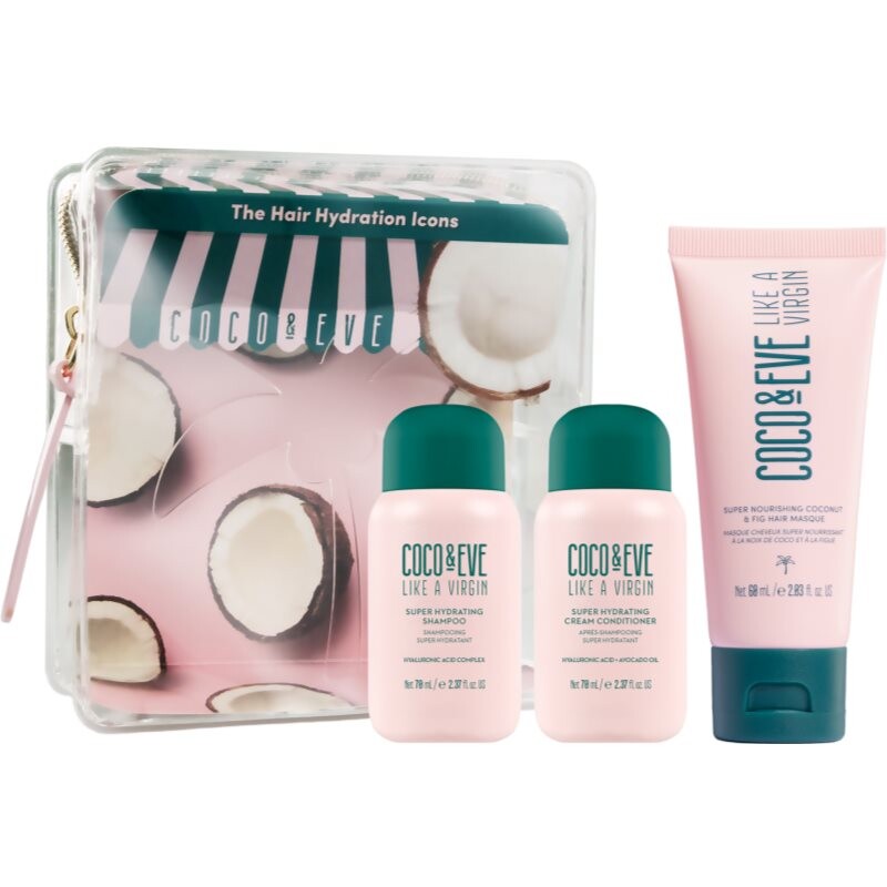 Coco & Eve The Hair Hydration Icons intense hydration set for shiny and soft hair