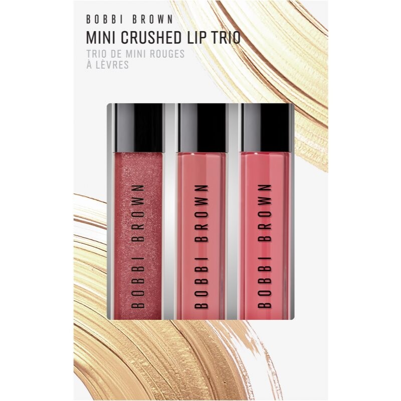 Bobbi Brown Holiday Mini Crushed Lip Trio gift set for lips shade New Romantic / Love Letter / Kir Sugar