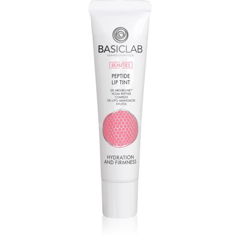 BasicLab Dermocosmetics Beauties gloss lip balm with peptides shade 220 Rosy 15 ml