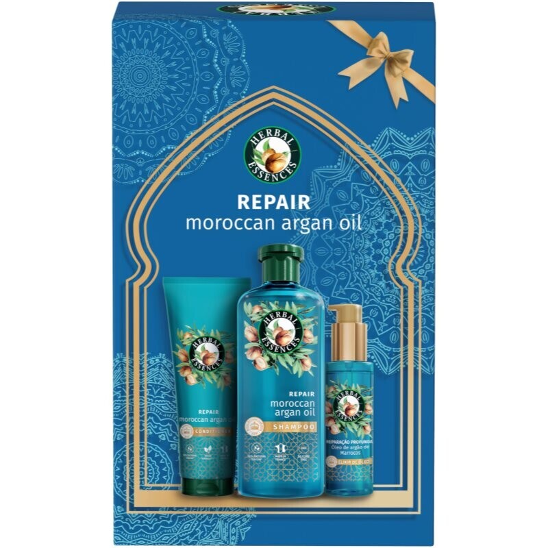 Herbal Essences Repair Moroccan Argan Oil gift set for damaged hair