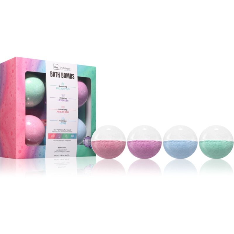 IDC Institute Pure Energy set for fizzy bath bombs 4x70 g