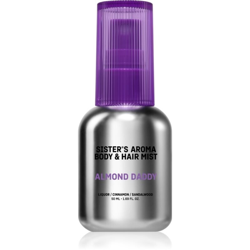 Sister's Aroma Almond Daddy Body & Hair Mist scented mist for body and hair for women 50 ml
