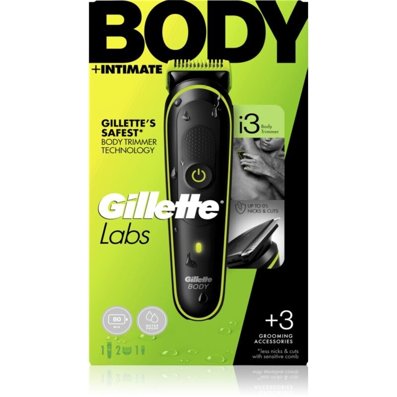 Gillette Labs i3 trimmer for intimate parts and body for men 1 pc