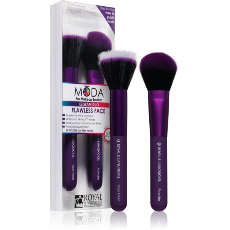 Royal and Langnickel MŌDA EZGLAM DUO Flawless Face brush set