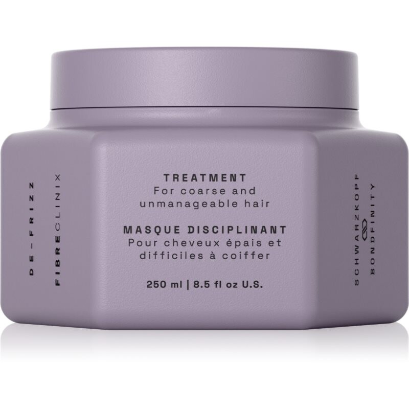 Schwarzkopf Professional Fibre Clinix De-Frizz Treatment smoothing mask for unruly and frizzy hair 250 ml