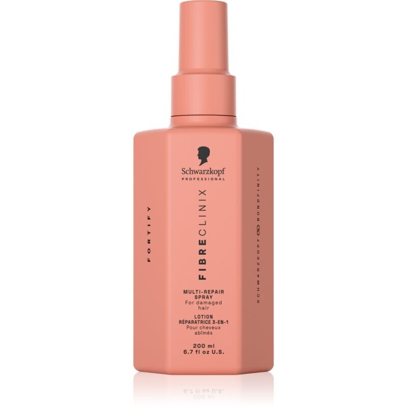 Schwarzkopf Professional Fibre Clinix Fortify Multi-Repair Spray regenerating treatment for damaged and fragile hair in a spray 200 ml